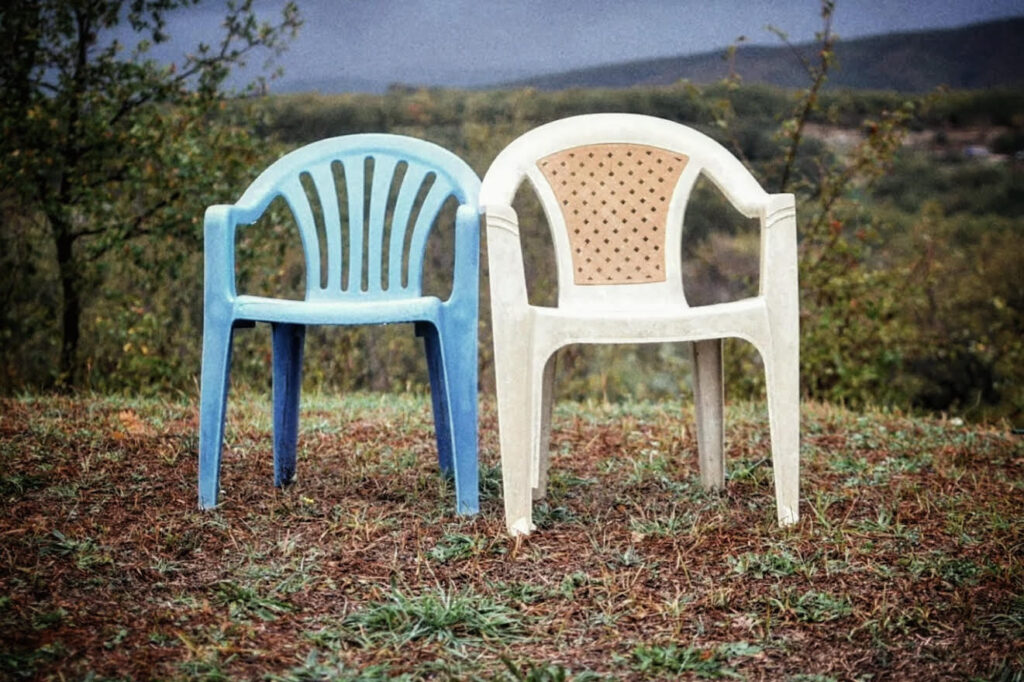 two chairs in the countryside